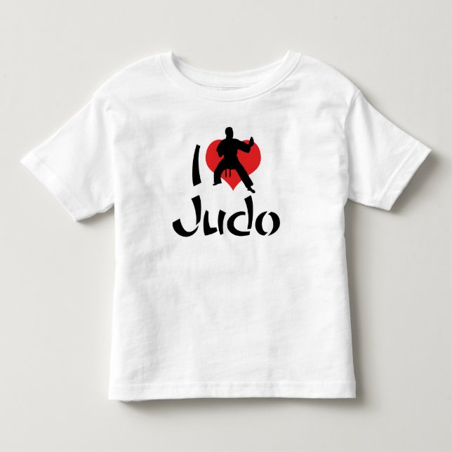 De Bebé Camiseta Me encanta el judo (Anverso)