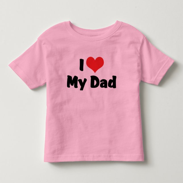De Bebé Camiseta Me Encanta Mi Papá (Anverso)