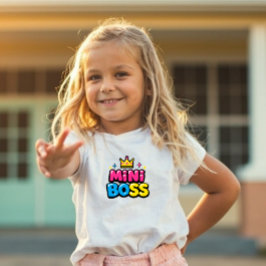 De Bebé Camiseta Mini Boss Y2K Niñas Lindas
