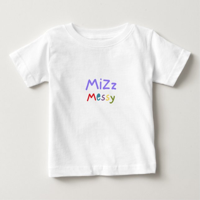 De Bebé Camiseta Mizz Messy para Niña Pequeña (Anverso)