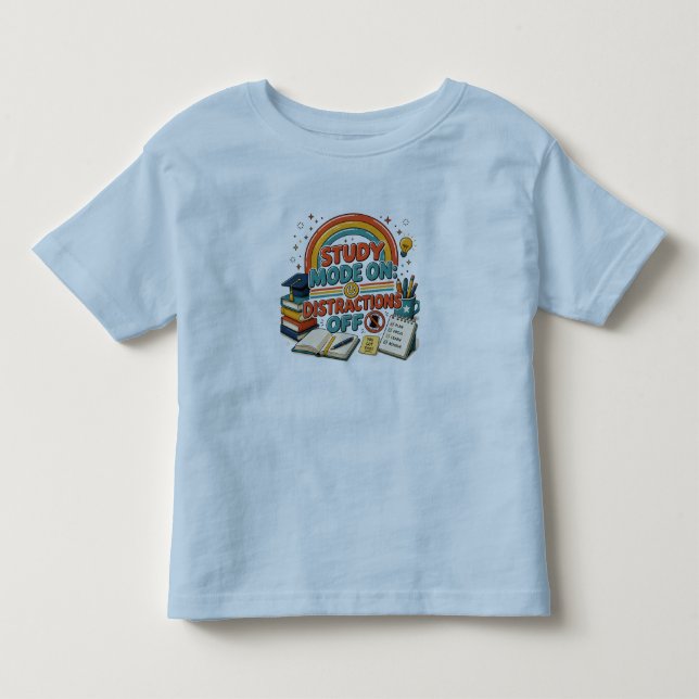 De Bebé Camiseta Modo Estudio Activado Distracciones Desac (Anverso)