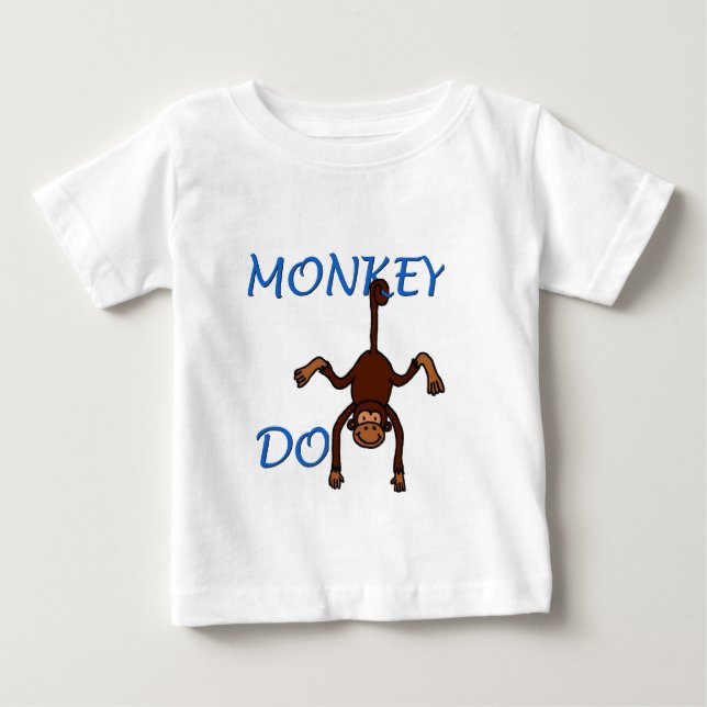 De Bebé Camiseta MONKEY DO (Anverso)