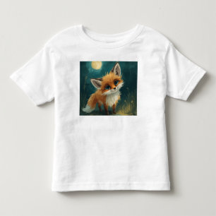 De Bebé Camiseta Moonlit Fox, Bosque Nocturno