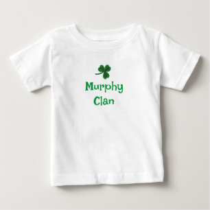 De Bebé Camiseta Murphy Clan Shamrock