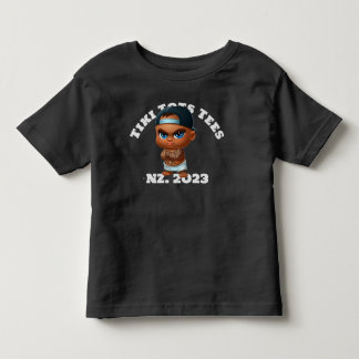 De Bebé  Camiseta negra Tiki Tots. 