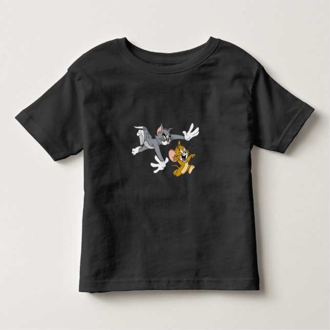 De Bebé Camiseta negra Tom y Jerry Fun para niños (Anverso)