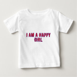 De Bebé Camiseta Niña Feliz Sonriente Diseño Infantil
