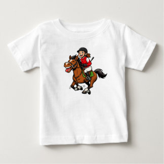 De Bebé Camiseta Niña Jinete Cabalgando dibujo Animado
