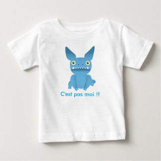 De Bebé camiseta niño monstruo azul