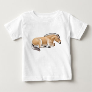 De Bebé Camiseta noruega del niño del caballo del fiordo