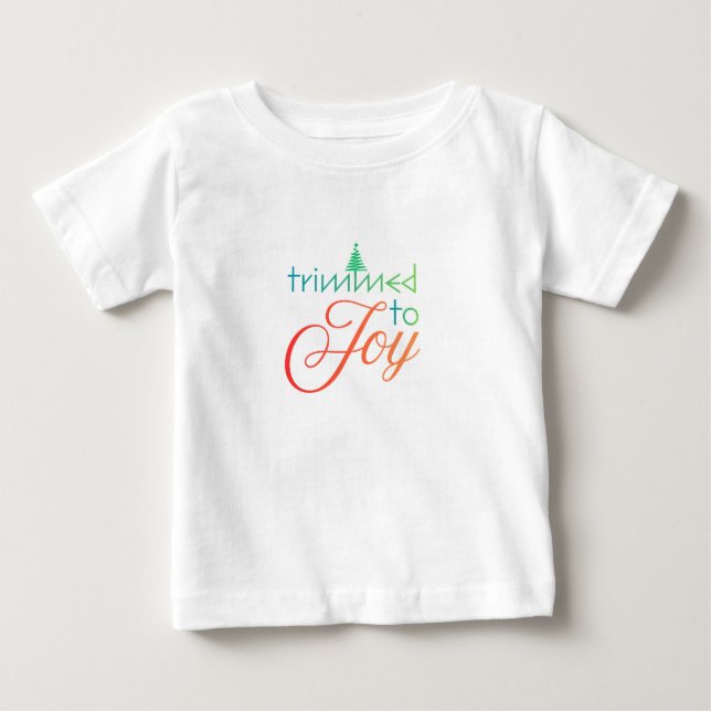 De Bebé Camiseta nueva Recortada para Alegría (Anverso)