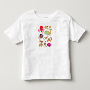 De Bebé Camiseta Ocean Friends, cangrejo y pulpo