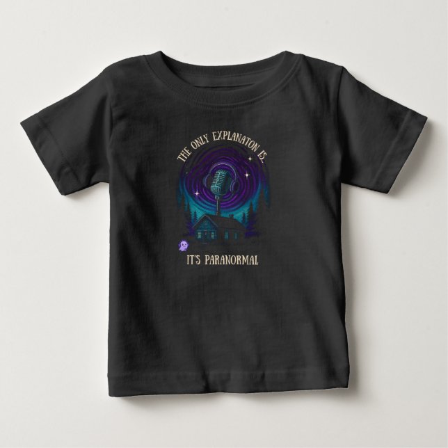 De Bebé Camiseta oscura para niños, cabaña (Anverso)