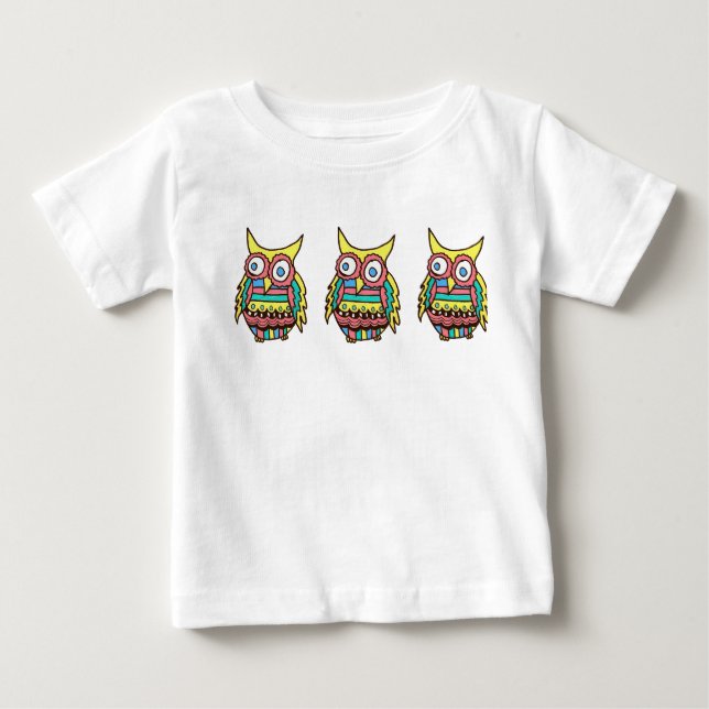 De Bebé Camiseta Owl Baby (Anverso)