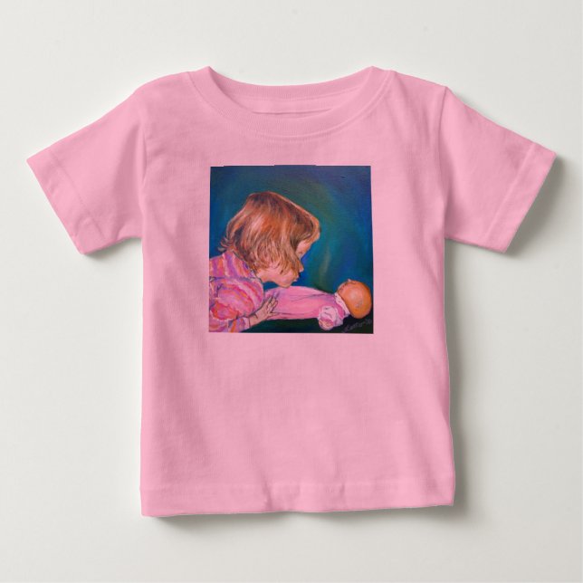 De Bebé Camiseta Pajamas Rosa (Anverso)