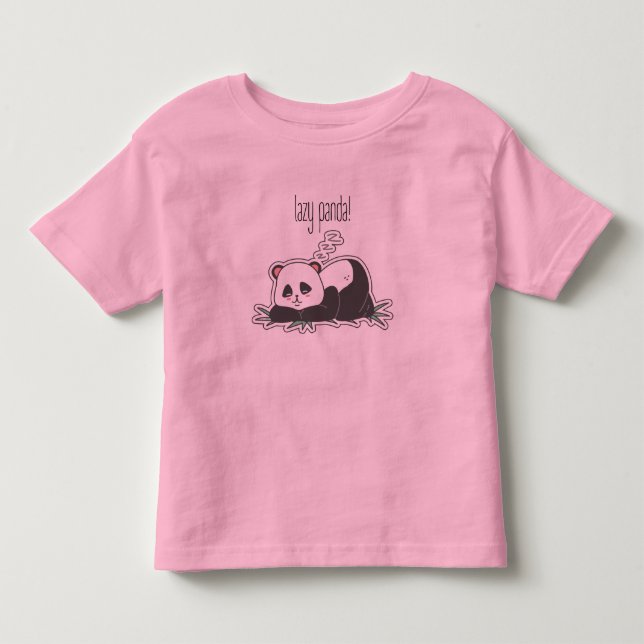 De Bebé Camiseta Panda Perezoso (Anverso)