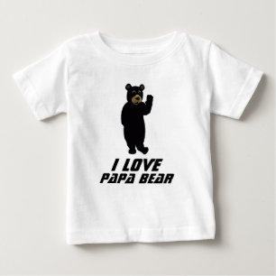 De Bebé Camiseta Papa Bear