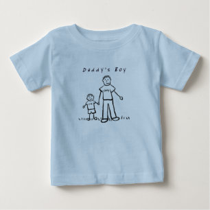 De Bebé Camiseta Papi y yo (dibujo)