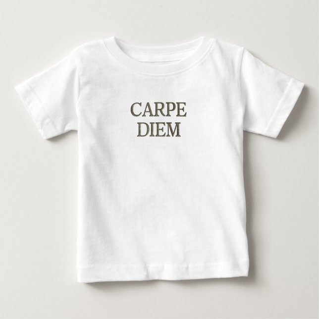 De Bebé Camiseta para bebés Carpe Diem (Anverso)