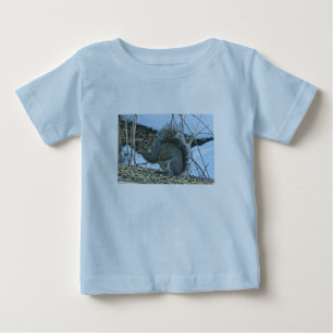 De Bebé Camiseta para bebés con ardilla gris