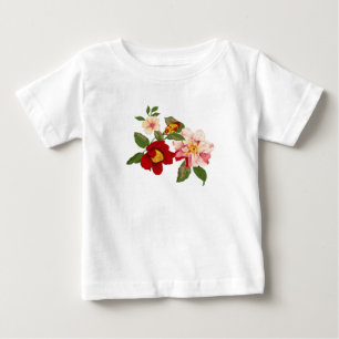 De Bebé Camiseta para bebés con dibujos florales