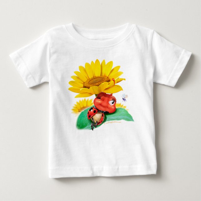 De Bebé Camiseta para bebés Sleepy Ladybug / Sleepy Ladybi (Anverso)