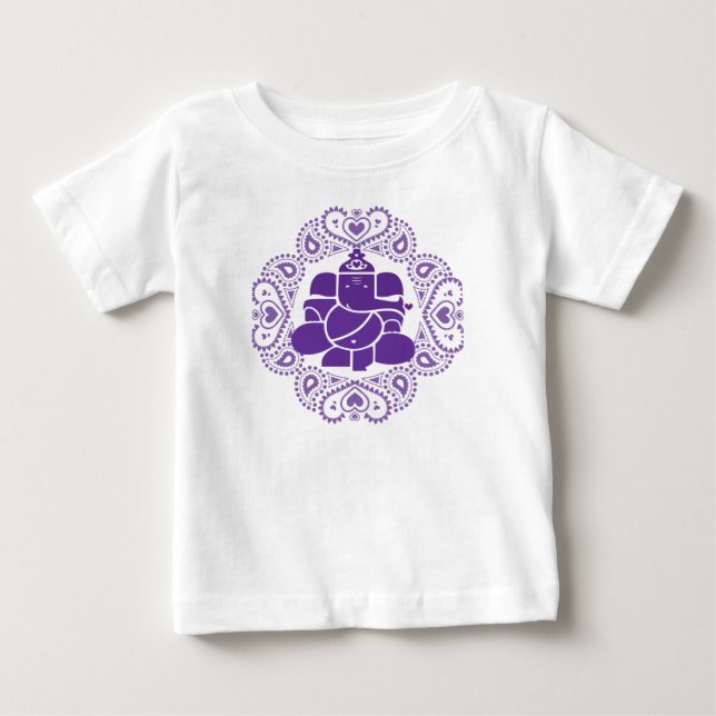 De Bebé Camiseta para elefantes bebés (Anverso)