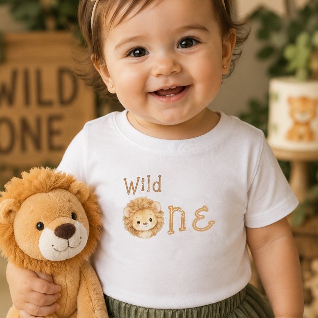 De Bebé Camiseta para niña en su primer cumpleaños León Sa (Subido por el creador)