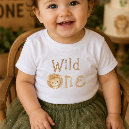 De Bebé Camiseta para niña en su primer cumpleaños, Wild O