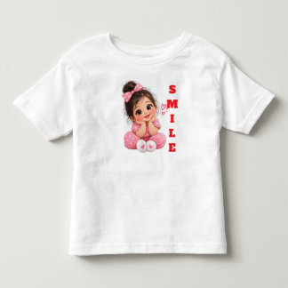 De Bebé Camiseta para niña pequeña con lazo rosa |