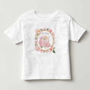 De Bebé Camiseta para niña pequeña Cu-Tea Blush Pink Teapo