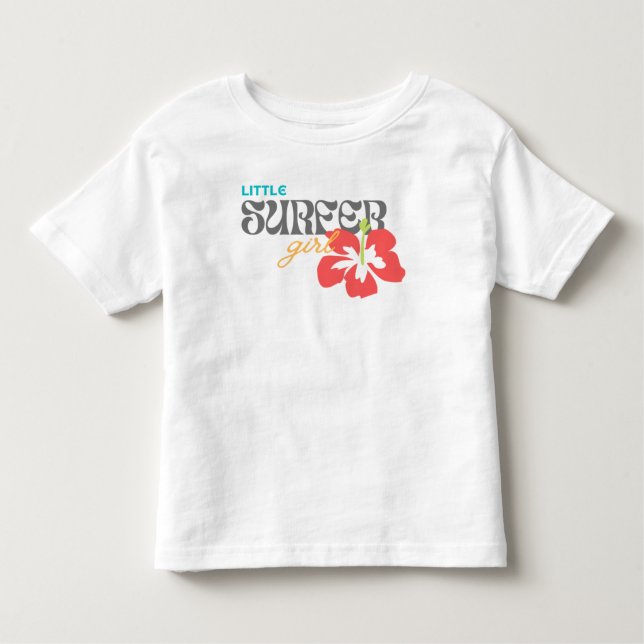 De Bebé Camiseta para niña pequeña Little Surfer Girl (Anverso)