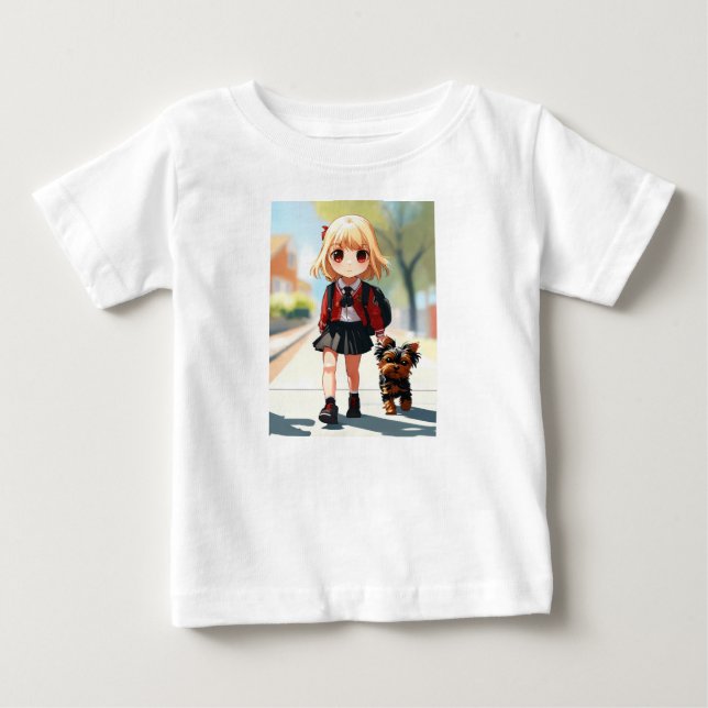 De Bebé Camiseta para niñas (Anverso)