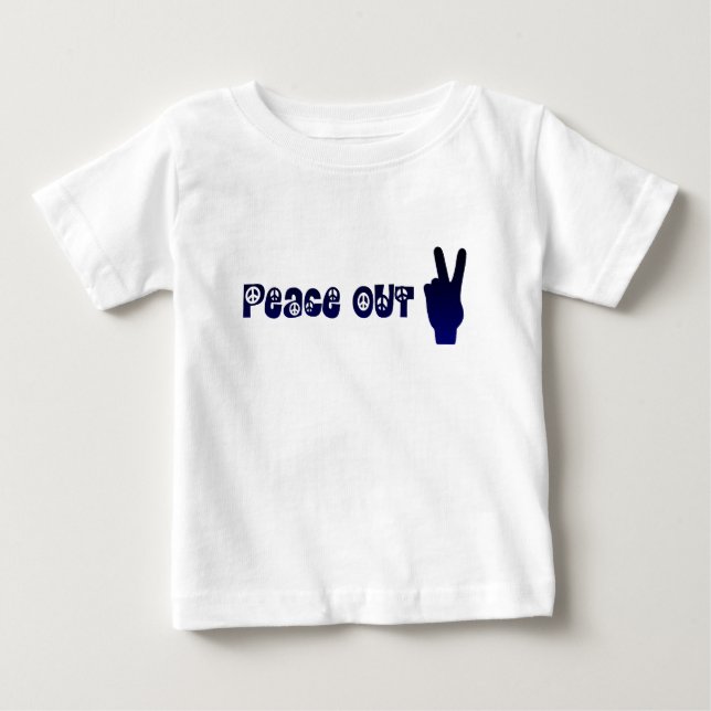 De Bebé Camiseta para Niño/a Peace Out (Anverso)