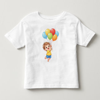 De Bebé Camiseta para Niño Pequeño Cumpleaños Globo – Feli