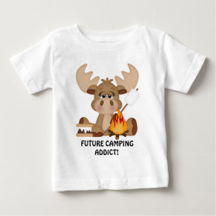 De Bebé Camiseta para niños adicta al campamento futuro