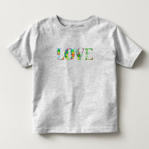 De Bebé Camiseta para niños "Amor" con flores