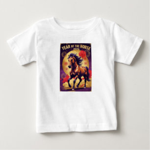 De Bebé Camiseta para niños Año del Caballo Año Nuevo Luna