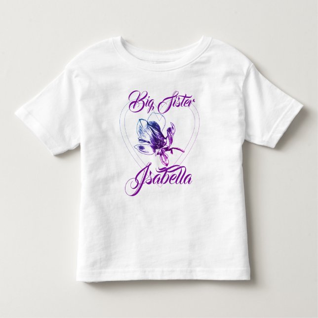 De Bebé Camiseta para niños/as hermana mayor hermana menor (Anverso)