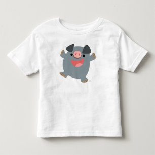 De Bebé Camiseta para niños Bouncy Personalizado Pig