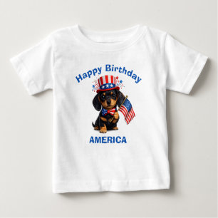 De Bebé Camiseta para niños con cachorro Dachshund (2p) Pa