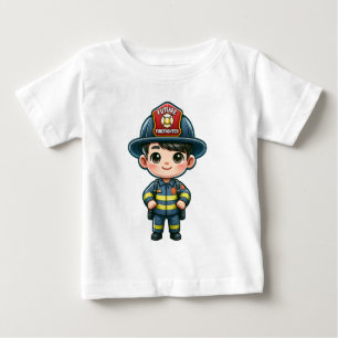 De Bebé Camiseta para niños futuros bomberos - Lindo dibuj