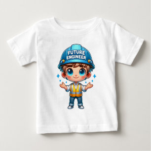 De Bebé Camiseta para niños futuros ingenieros - Dibujo an