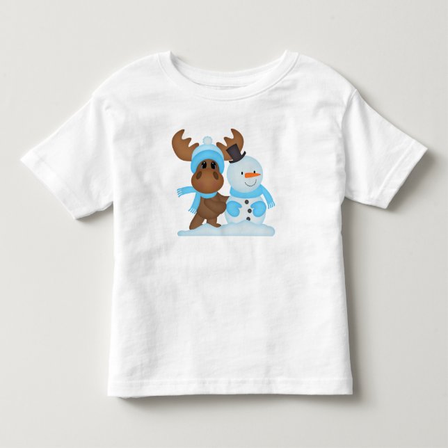 De Bebé Camiseta para niños moose (Anverso)