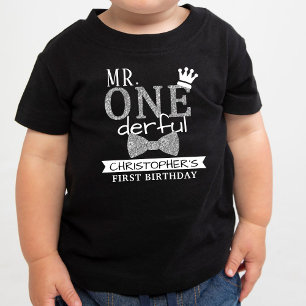 De Bebé Camiseta para niños Mr. ONEderful en su 1er cumple
