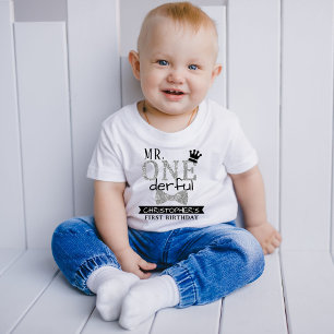 De Bebé Camiseta para niños Mr. ONEderful en su 1er cumple