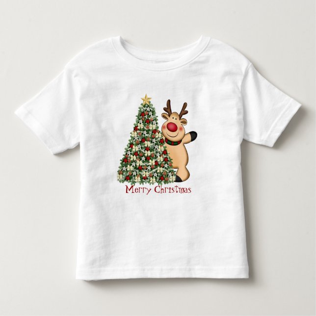 De Bebé Camiseta para niños navidades renos (Anverso)