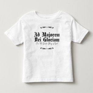 De Bebé Camiseta para niños pequeños Ad Majorem Dei Gloria