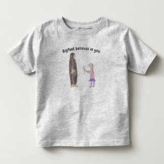 De Bebé Camiseta para niños pequeños Bigfoot cree en ti