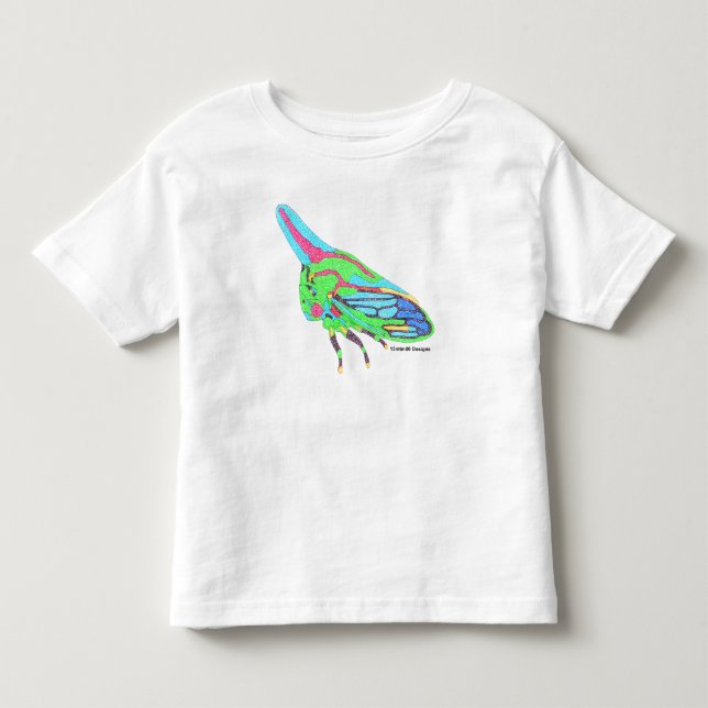 De Bebé Camiseta para niños pequeños (blanco) - Saltamonte (Anverso)